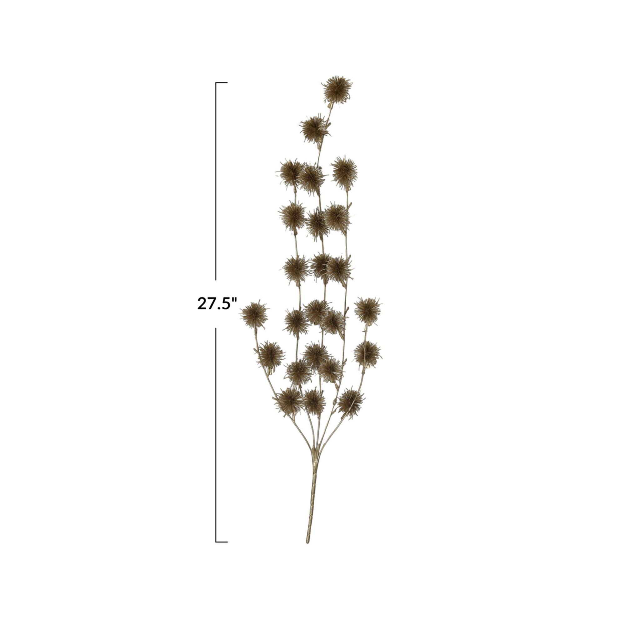Hello Honey® 27.5" Gold Faux Flower Pick Pod Spray